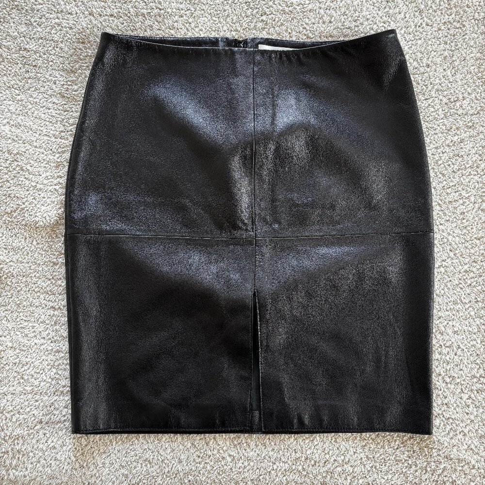 Susana Monaco Leather Pencil Skirt
